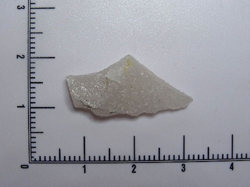 Quartz utilised complete flake: approx. 6,400 years