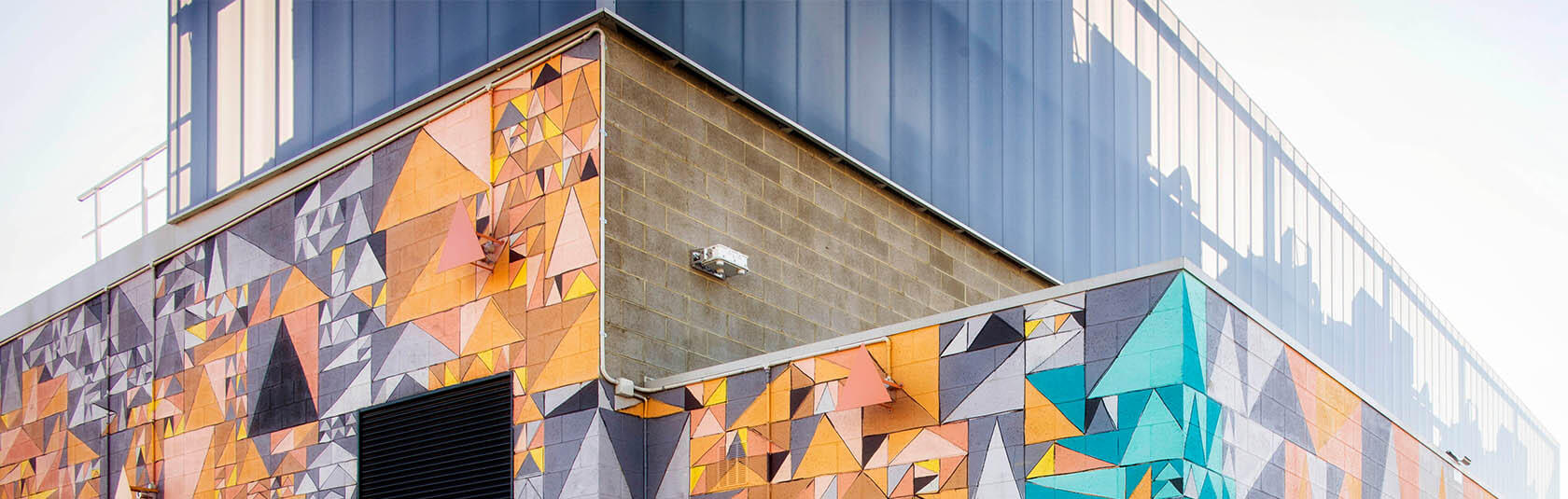 Kyle Hughes-Odgers' urgan art installation on the T1/T2 cogeneration plant