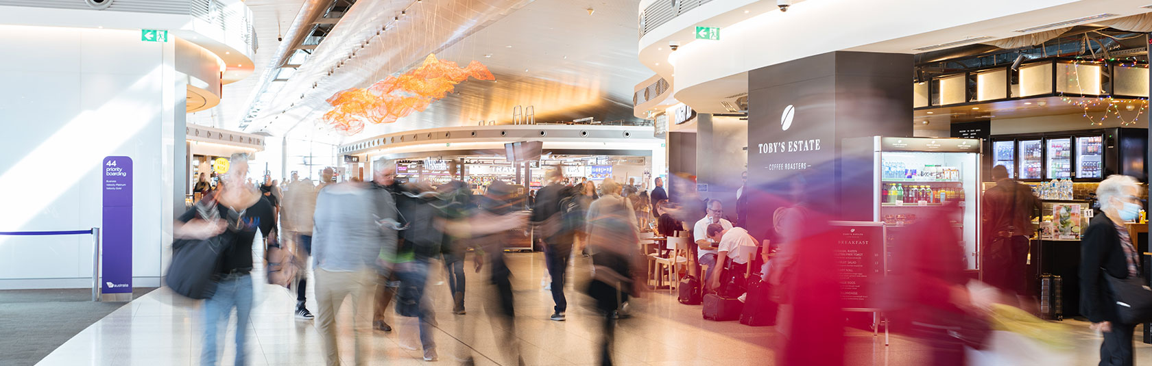 Retail fitout space at T1 Domestic